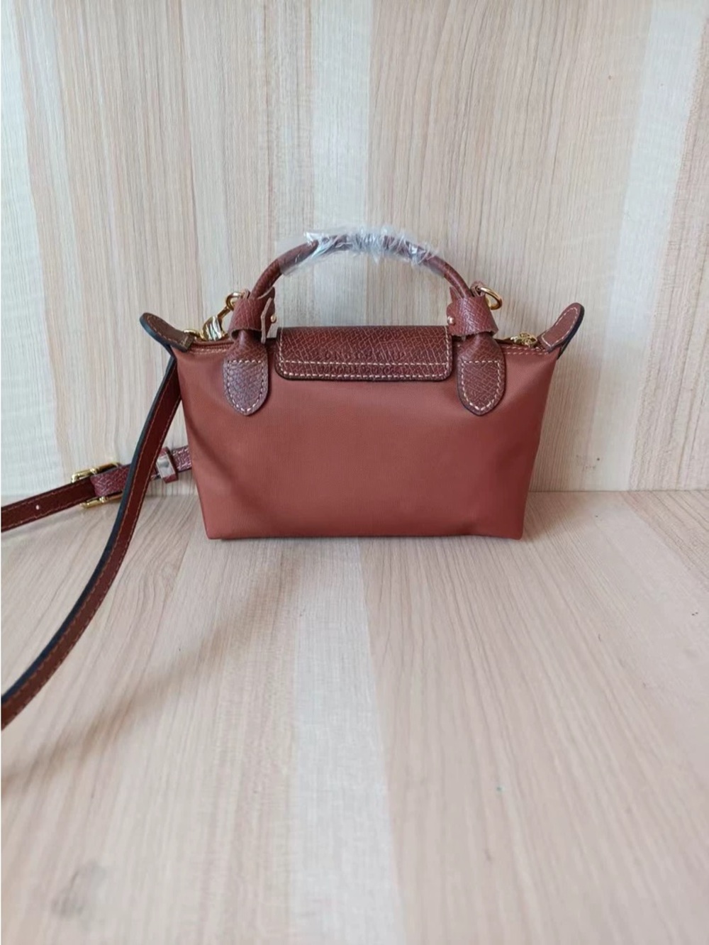 Longchamp Brown Mini Top-Handle Crossbody Bag - Picture 5 of 6